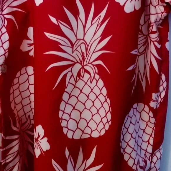 Uzzi Amphibious Gear Men's Hawaiian Shirt  | Surfer shirt | Size XL | Red White - Picture 7 of 14